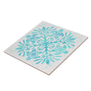 Hawaiaans quilt honu tegeltje