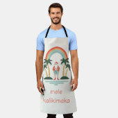 Hawaïaans/Regenboog/Palms Santa Schort (Gedragen)