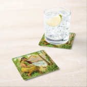  Hawaïaans reizen Vierkante Kartonnen Onderzetter (Insitu)