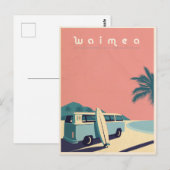  Hawaïaans Surf Van Travel Briefkaart (Voorkant / Achterkant)