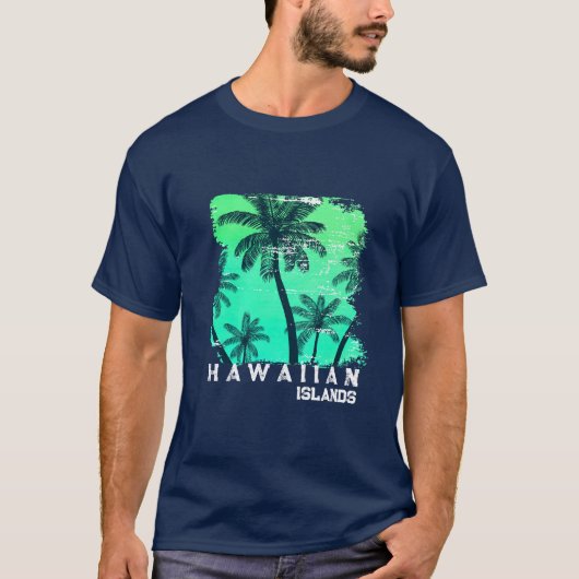 Hawaïaans T-shirt voor heren (Voorkant)