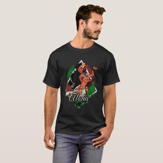 Hawaïaans tropisch eiland Luau Py T-shirt (Voorkant volledig)