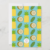 Hawaiaans Tropisch Luau Feest Kaart (Achterkant)