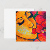 Hawaïaanse aloha kunst kaart blanco terug (Voorkant / Achterkant)