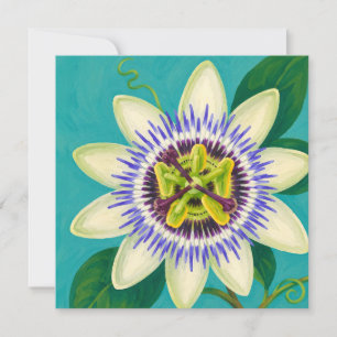 Hawaiaanse aloha kunstkaart blanco achterkant
