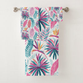 Hawaïaanse Aloha print Tropisch patroon Bad Handdoek