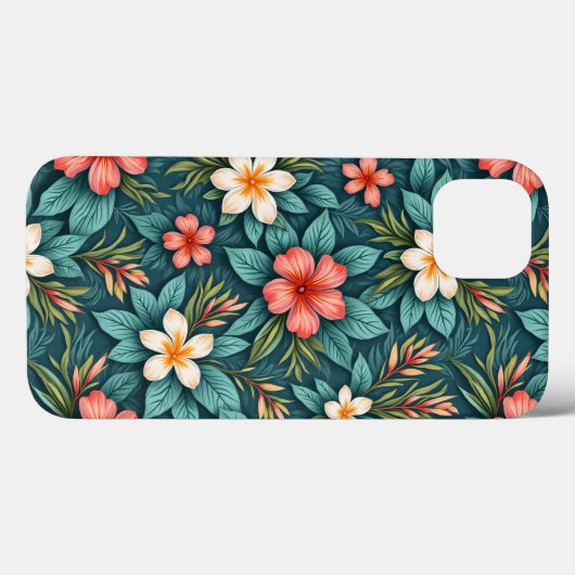 Hawaïaanse bloemen Case-Mate iPhone case (Achterkant (horizontaal))