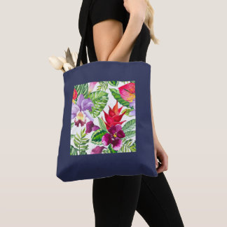 Hawaiaanse bloemen jumbo boodschappentas draagtas