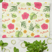 Hawaiaanse Bloemen Theedoek (Gevouwen)