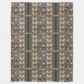 Hawaïaanse bruiloft tapa patroon fleece deken (Voorkant)