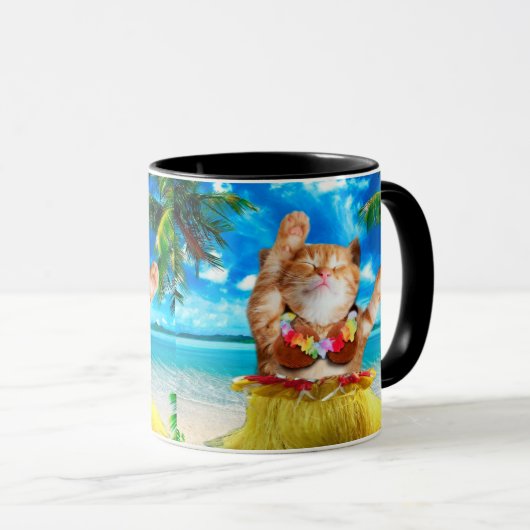 Hawaiaanse danserkat mok (Voorkant rechts)