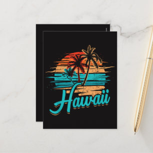 Hawaïaanse Eiland Tropische Hawaï Vakantie Feestdagenkaart