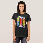 Hawaïaanse eilanden Aloha Hawaii Surf T-shirt (Voorkant volledig)