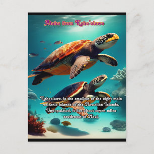 Hawaïaanse eilanden Kahoolawe Aloha Briefkaart