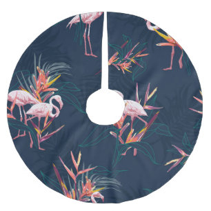 Hawaïaanse flamingo: kunstwerk kerstboom rok