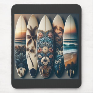 Hawaiaanse geschilderde surfplanken muismat