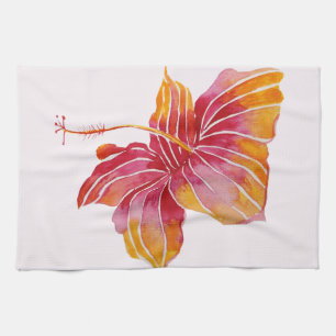 Hawaïaanse Hibiscus Bloem Keukenhanddoek 16 "x 24"