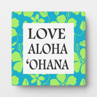 HAWAIAANSE HULA (HIBISCUS) TEAL LIME- OHANA FOTOPLAAT