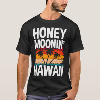Hawaiaanse huwelijksreis en pasgehuwden in Hawaï o T-shirt