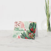Hawaïaanse Kerstvertoning Kaart (Voorkant)