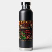 Hawaïaanse koffie geïsoleerde waterfles (Links)