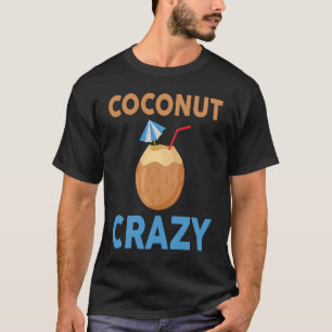 Hawaïaanse kokosnoot gek Hawaii ananas Tiki T-shirt