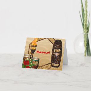 Hawaiaanse Luau Dankkaarten Bedankkaart