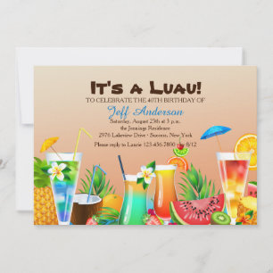 Hawaiaanse Luau Uitnodiging
