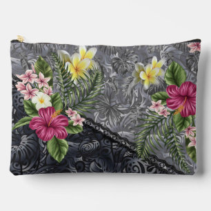 Hawaïaanse Monstera Tapa en Hibiscus Etui