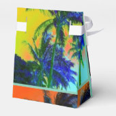 Hawaïaanse palm bedankdoosjes (Achterkant)