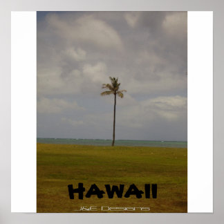 Hawaïaanse palmboom poster
