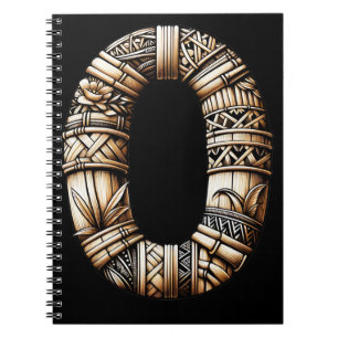 Hawaiaanse Polynesische Aloha Letter O Aangepaste  Notitieboek