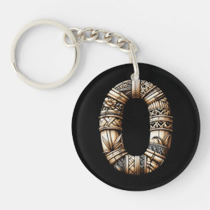 Hawaiaanse Polynesische Aloha Letter O Aangepaste Sleutelhanger