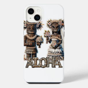 Hawaiaanse Polynesische Tiki Bruid en Bruidegom Hu