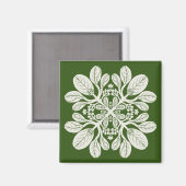 Hawaïaanse Quilt Naupaka Magneet (Voorkant / Achterkant)