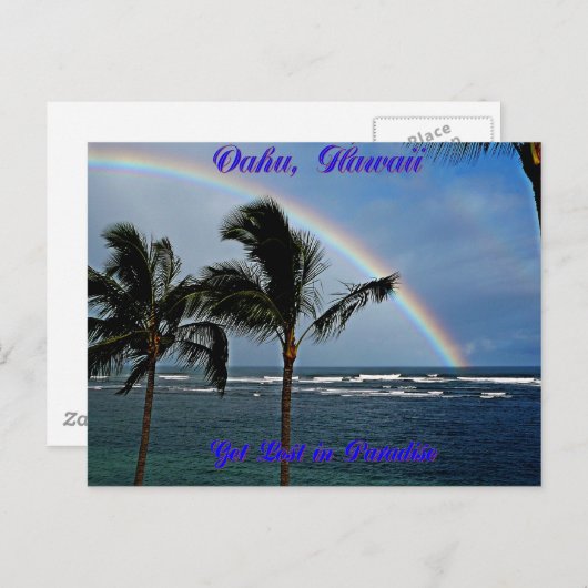 Hawaïaanse regenboog briefkaart (Voorkant / Achterkant)