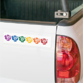Hawaïaanse regenboog bumpersticker (Op Truck)