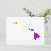 Hawaïaanse regenboog kaart (Staand voorkant)