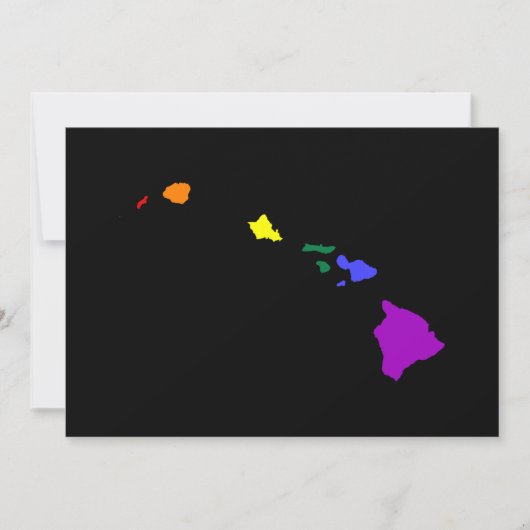 Hawaïaanse regenboog kaart (Voorkant)