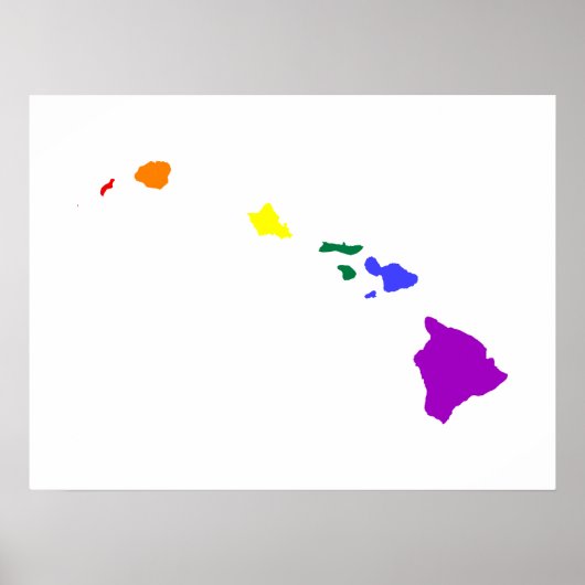 Hawaïaanse regenboog poster (Voorkant)
