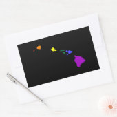 Hawaïaanse regenboog rechthoekige sticker (Envelop)