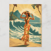 Hawaïaanse reizen Honolulu Mid-Pacific Briefkaart (Voorkant)