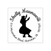 Hawaïaanse retouradres stempel Hula Dancer Custom (Afrduk)