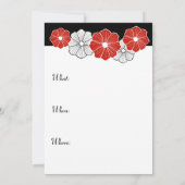 Hawaïaanse Retro Uitnodigingen (Achterkant)