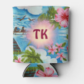 Hawaïaanse Scènes met Monogram Blikjeskoeler (Voorkant)