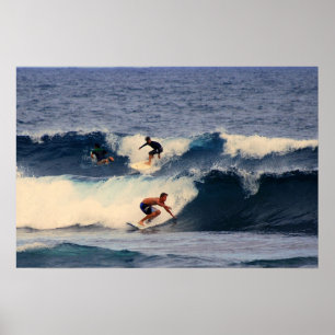 Hawaiaanse Surfers Print