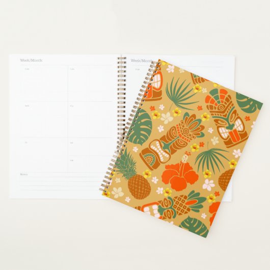 Hawaïaanse tropische print planner (Display)