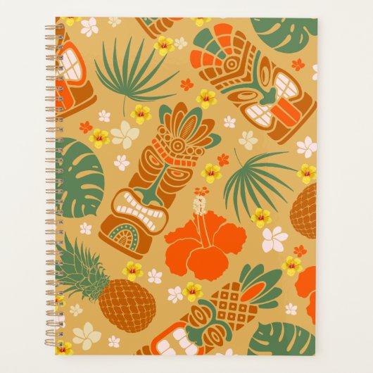 Hawaïaanse tropische print planner (Voorkant)