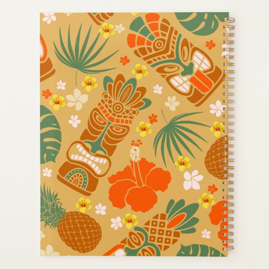 Hawaïaanse tropische print planner (Achterkant)
