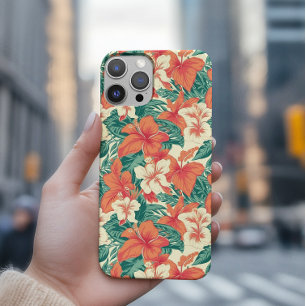 Hawaïaanse Vibe esthetische tropische bloemen patr iPhone 16 Pro Hoesje